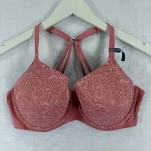 Aerie Real Push Up Lace Demi Bra Rose Pink US‎ 38D